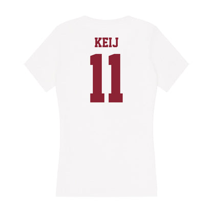 UMass - NCAA Women's Field Hockey : Emilie Keij - Women's V-Neck T-Shirt-1