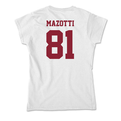 UMass - NCAA Football : Dominick Mazotti - Soft Style Women’s T-Shirt-1