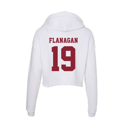  - NCAA Women's Soccer : Sarah Flanagan - Women's Crop Fleece Hoodie-1