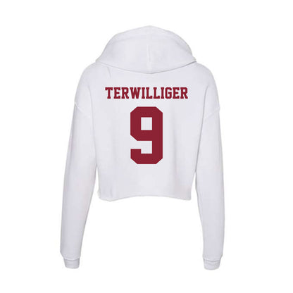  - NCAA Baseball : Jacob Terwilliger - Women's Crop Fleece Hoodie-1