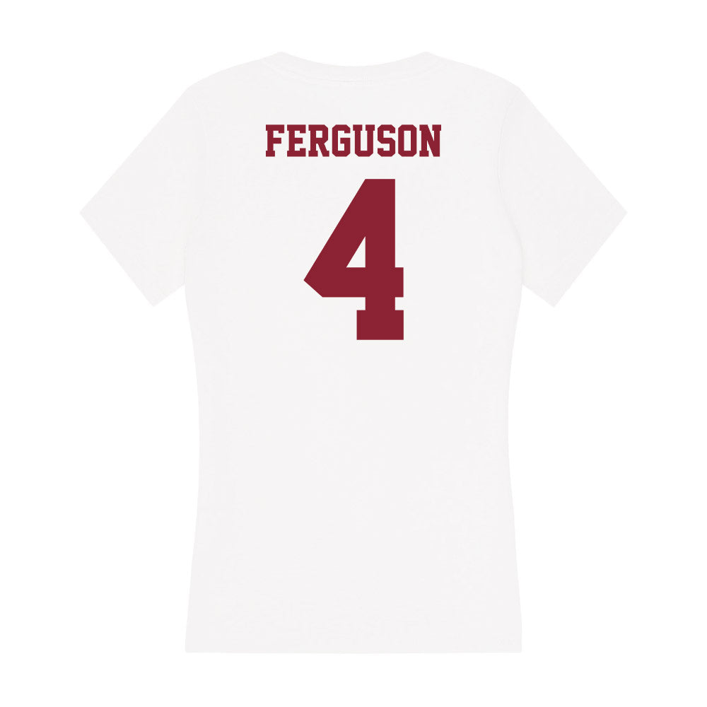 UMass - NCAA Women's Basketball : Lilly Ferguson - Women's V-Neck T-Shirt-1