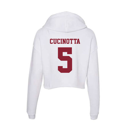  - NCAA Men's Soccer : Antonio Cucinotta - Women's Crop Fleece Hoodie-1