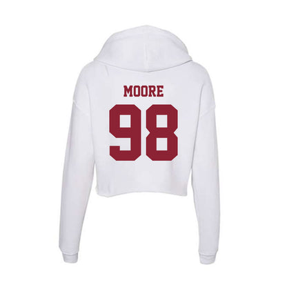  - NCAA Football : Riley Moore - Women's Crop Fleece Hoodie-1