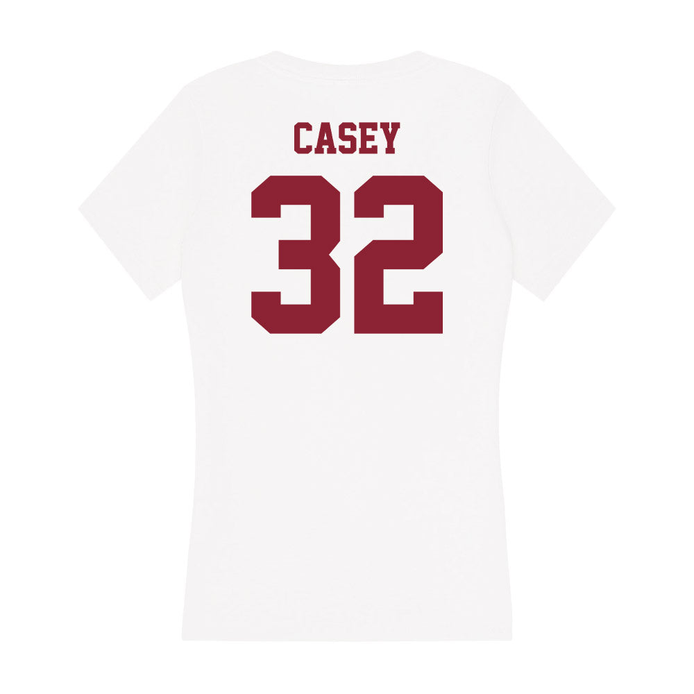 UMass - NCAA Men's Lacrosse : TJ Casey - Women's V-Neck T-Shirt-1