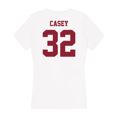 UMass - NCAA Men's Lacrosse : TJ Casey - Women's V-Neck T-Shirt-1