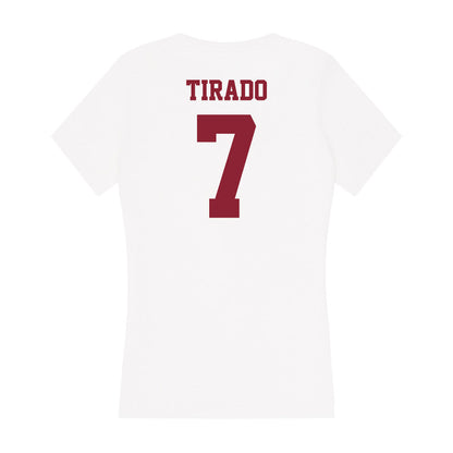 UMass - NCAA Baseball : Anthony Tirado - Women's V-Neck T-Shirt-1