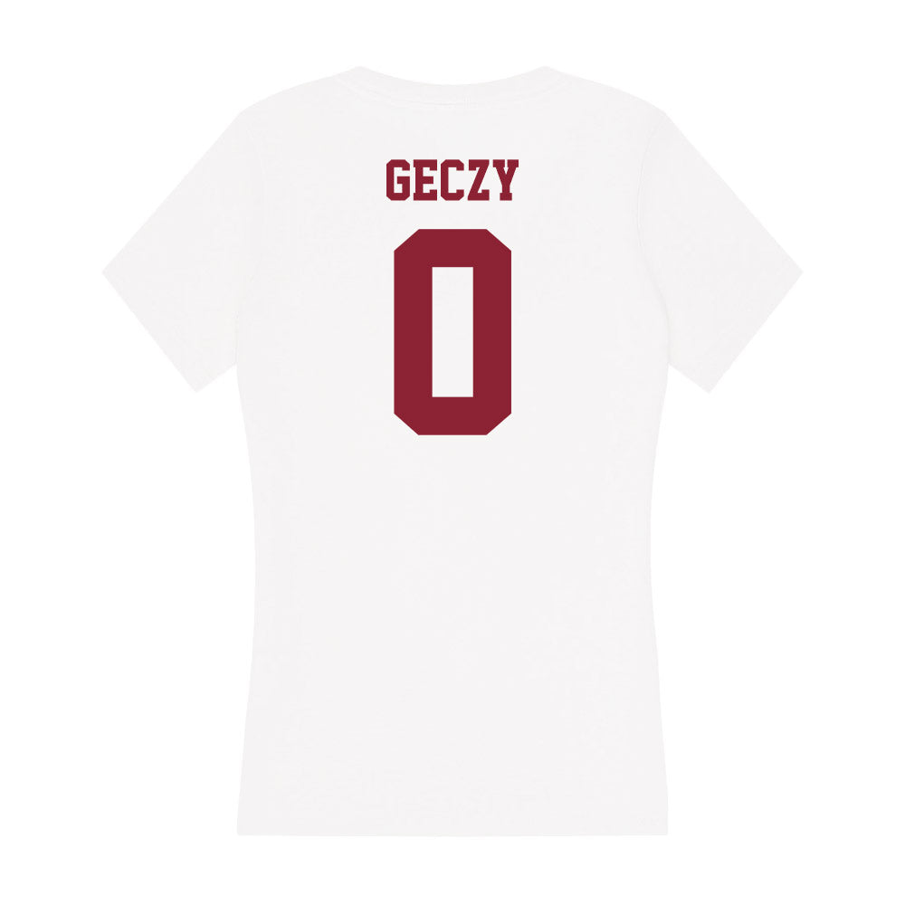 UMass - NCAA Men's Soccer : Alex Geczy - Women's V-Neck T-Shirt-1