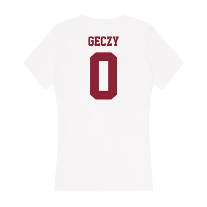 UMass - NCAA Men's Soccer : Alex Geczy - Women's V-Neck T-Shirt-1