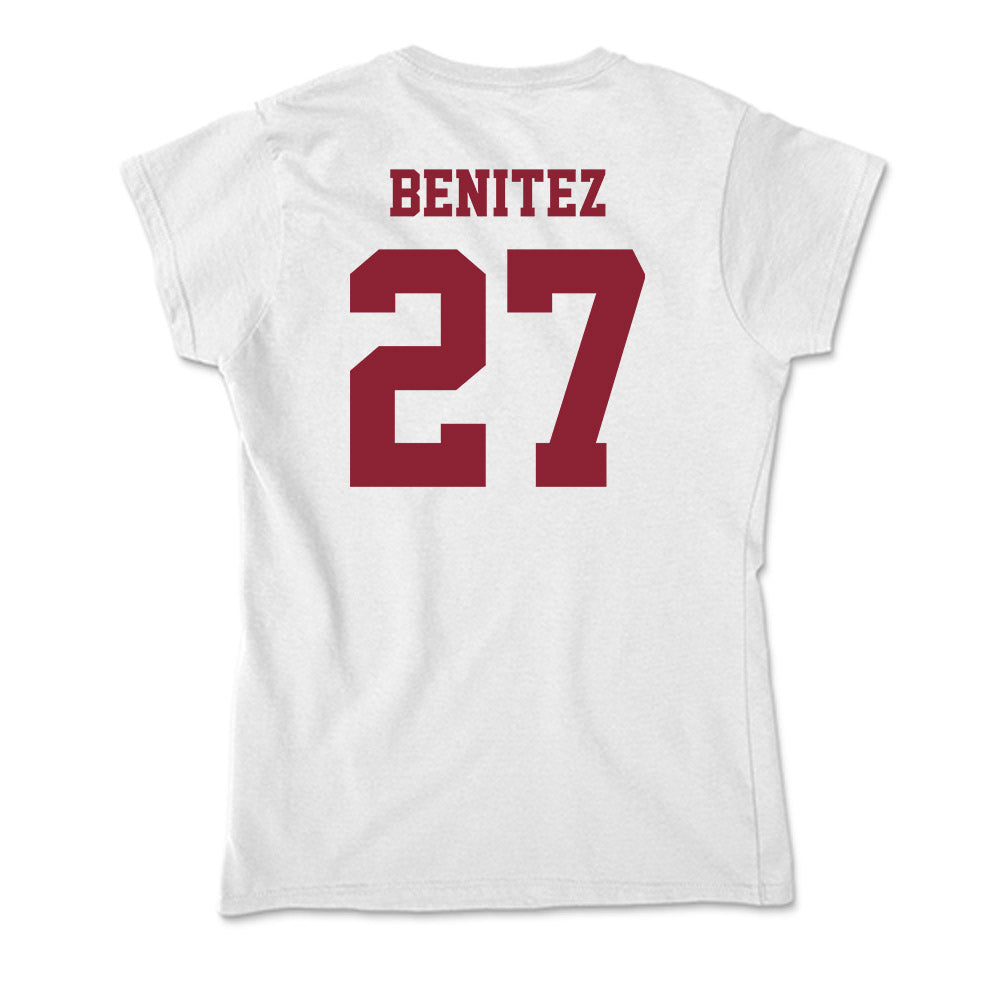 UMass - NCAA Women's Soccer : Carolina Benitez - Soft Style Women’s T-Shirt-1