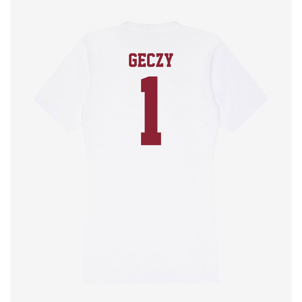 UMass - NCAA Men's Soccer : Alex Geczy - Women's V-Neck T-Shirt-1