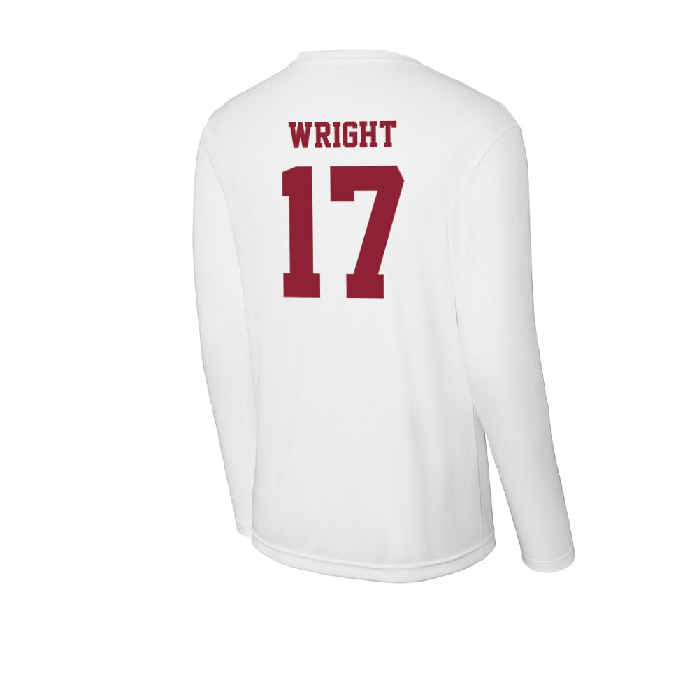 UMass - NCAA Men's Soccer : Braeden Wright - Activewear Long Sleeve T-Shirt-1