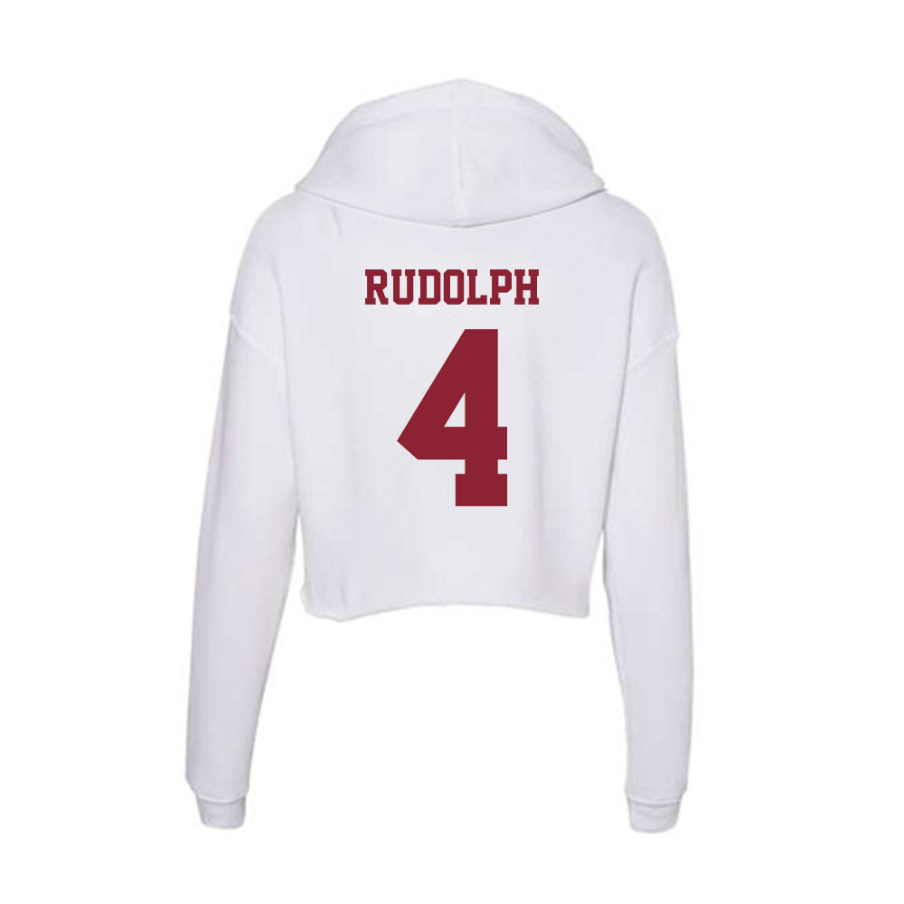  - NCAA Football : Tyler Rudolph - Women's Crop Fleece Hoodie-1