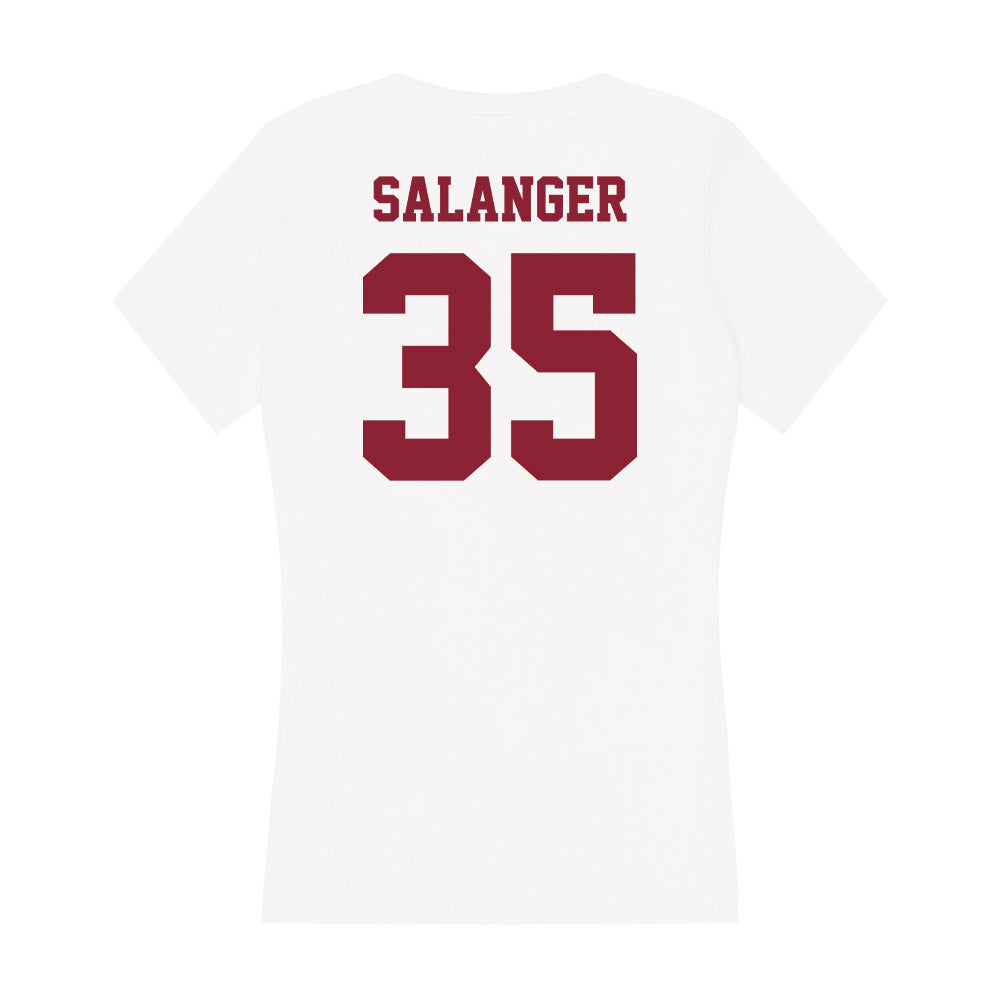 UMass - NCAA Men's Lacrosse : Owen Salanger - Women's V-Neck T-Shirt-1