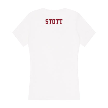 UMass - NCAA Women's Swimming & Diving : Lauren Stott - Women's V-Neck T-Shirt-1