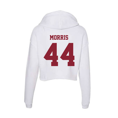  - NCAA Baseball : Justin Morris - Women's Crop Fleece Hoodie-1