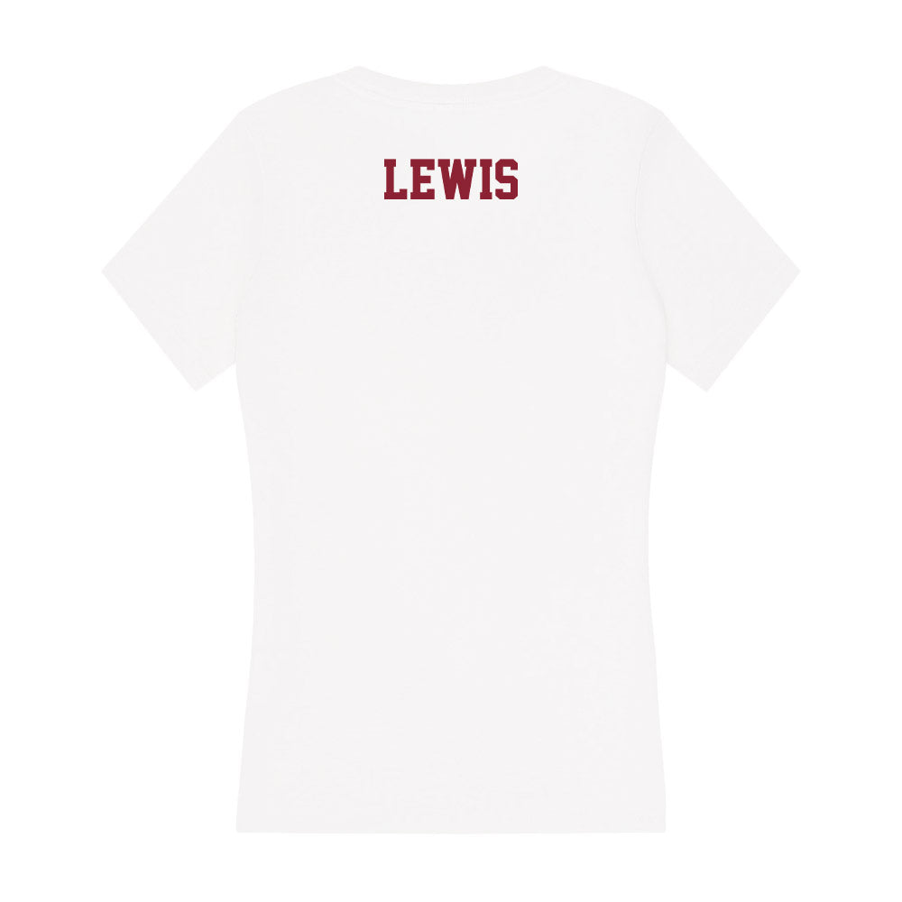 UMass - NCAA Men's Track & Field : Winston Lewis - Women's V-Neck T-Shirt-1