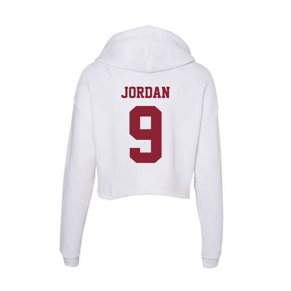 UMass - NCAA Football : Grant Jordan - Women's Crop Fleece Hoodie-1