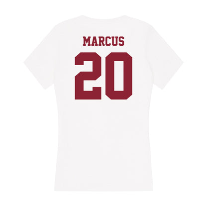 UMass - NCAA Men's Basketball : Ryan Marcus - Women's V-Neck T-Shirt-1