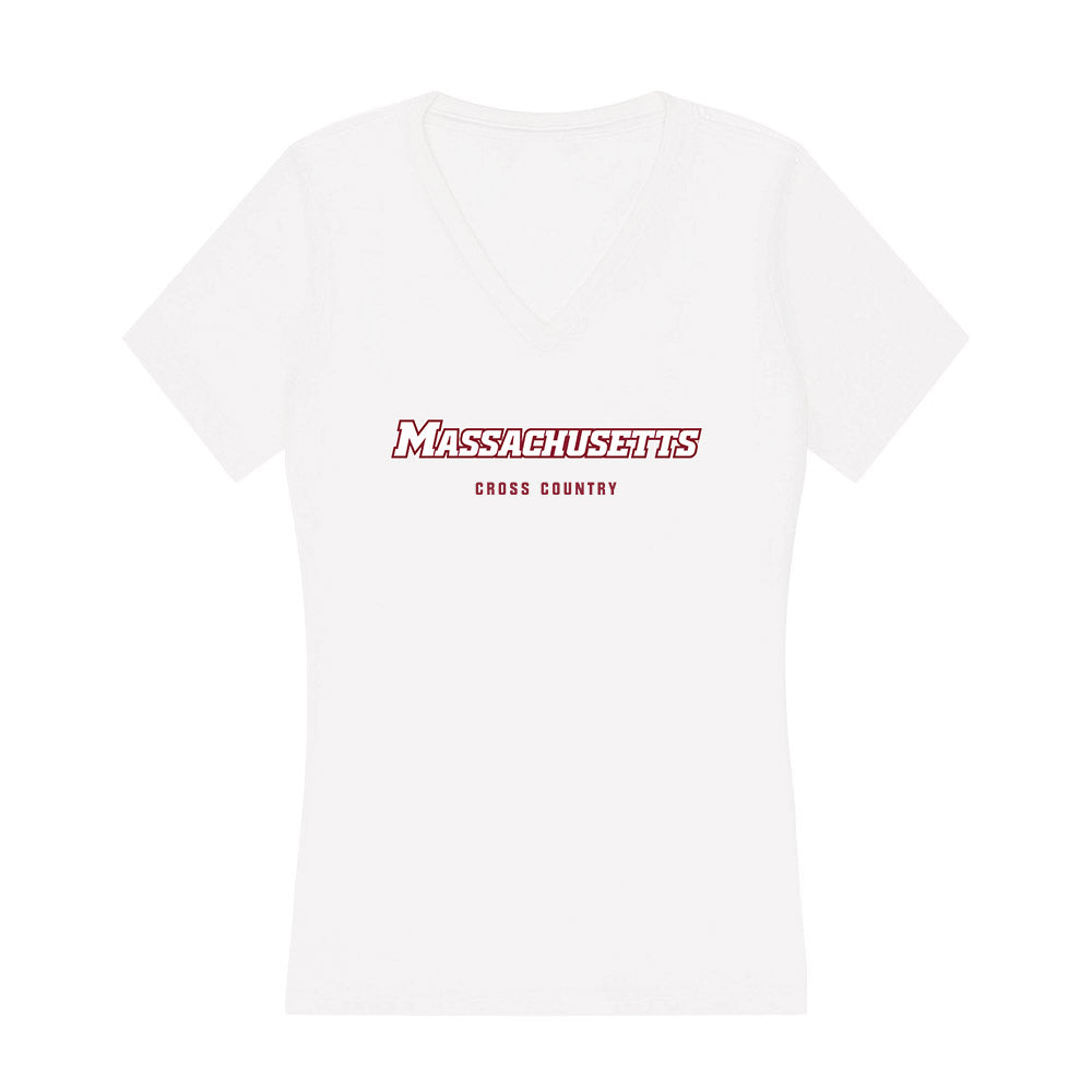 UMass - NCAA Women's Cross Country : Anna McElhinney - Women's V-Neck T-Shirt-0