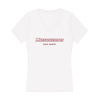 UMass - NCAA Women's Cross Country : Anna McElhinney - Women's V-Neck T-Shirt-0