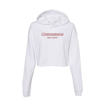 UMass - NCAA Women's Cross Country : Leann Lombardi - Women's Crop Fleece Hoodie-0