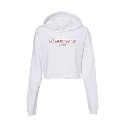  - NCAA Men's Lacrosse : Giuseppe Chiovera - Women's Crop Fleece Hoodie-0