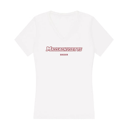 UMass - NCAA Men's Soccer : Braeden Wright - Women's V-Neck T-Shirt-0
