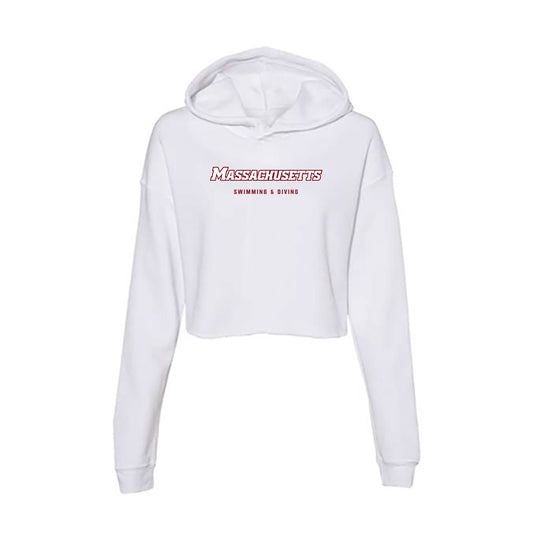 UMass - NCAA Women's Swimming & Diving : Elle Gray - Women's Crop Fleece Hoodie-0