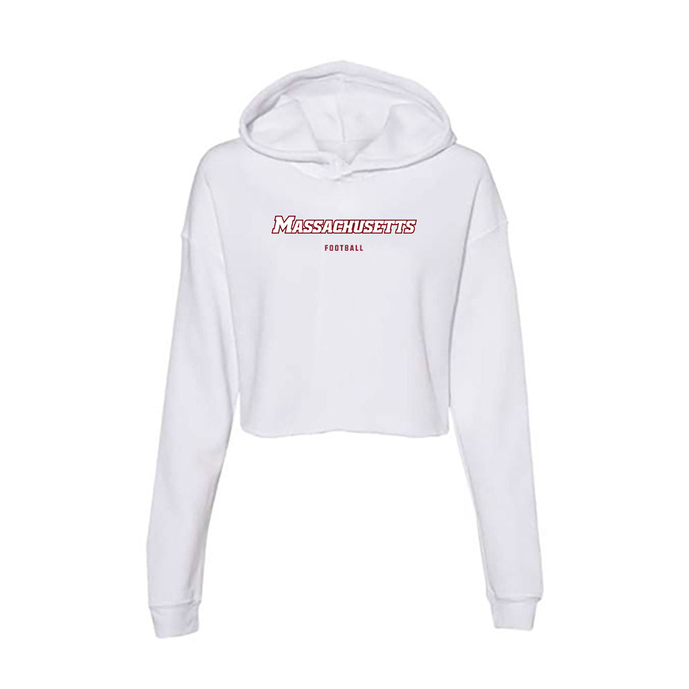 UMass - NCAA Football : Zach Lawrence - Women's Crop Fleece Hoodie-0