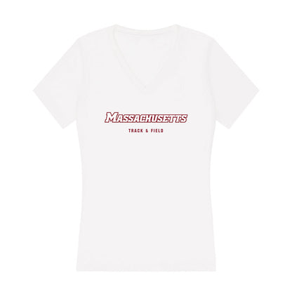 UMass - NCAA Women's Track & Field : Marielsa McBride - Women's V-Neck T-Shirt-0