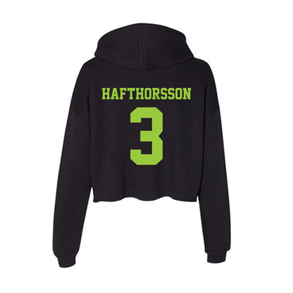  - NCAA Men's Soccer : Dagur Hafthorsson - Women's Crop Fleece Hoodie-1