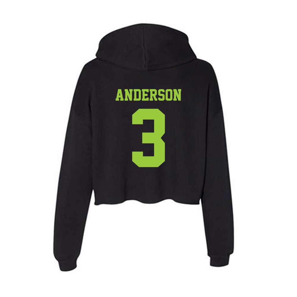 USF - NCAA Beach Volleyball : Morgan Anderson - Women's Crop Fleece Hoodie-1