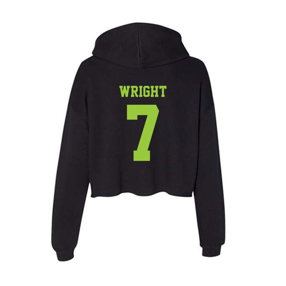 USF - NCAA Men's Basketball : Kam Wright - Women's Crop Fleece Hoodie-1