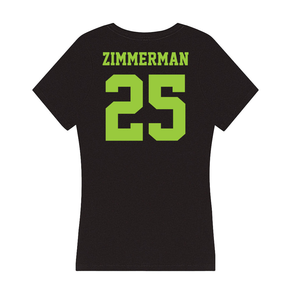 USF - NCAA Women's Lacrosse : Morgan Zimmerman - Women's V-Neck T-Shirt-1