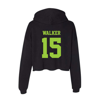 USF - NCAA Men's Basketball : Corey Walker - Women's Crop Fleece Hoodie-1