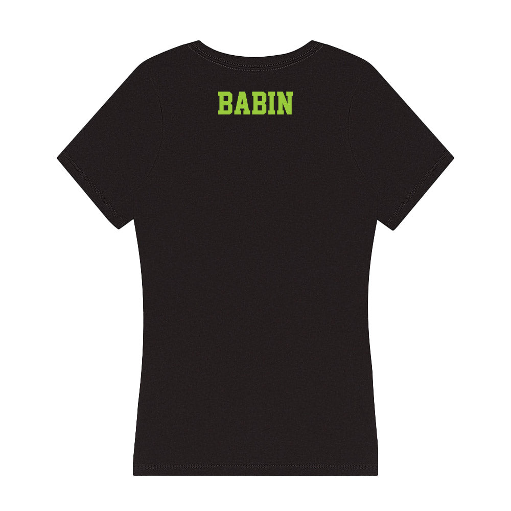  - NCAA Men's Track & Field : Kobe Babin - Women's V-Neck T-Shirt-1