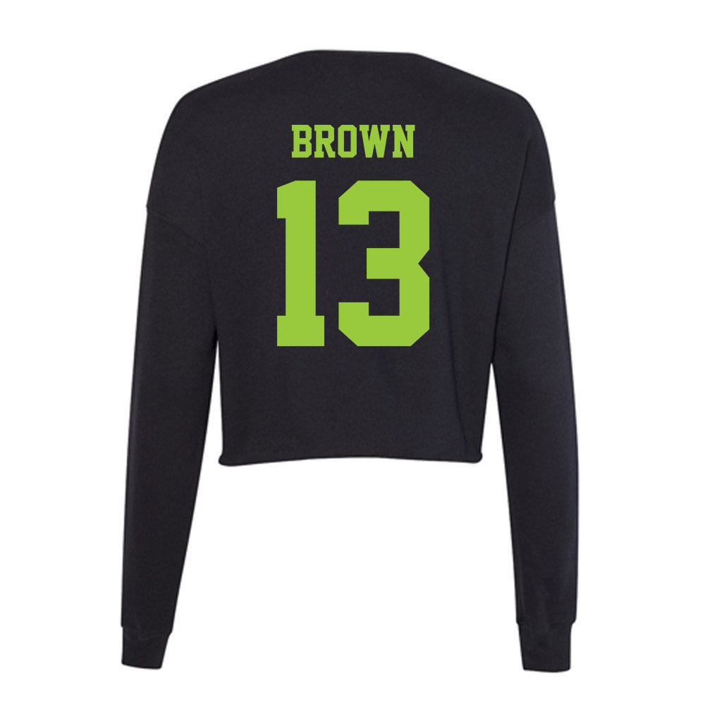 USF - NCAA Women's Volleyball : Jalynn Brown - Women's Cropped Crew Fleece-1