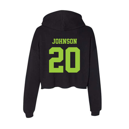 USF - NCAA Football : Jaylen Johnson - Women's Crop Fleece Hoodie-1