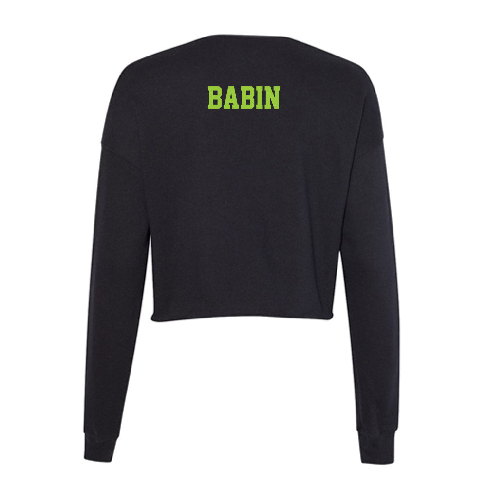  - NCAA Men's Track & Field : Kobe Babin - Women's Cropped Crew Fleece-1