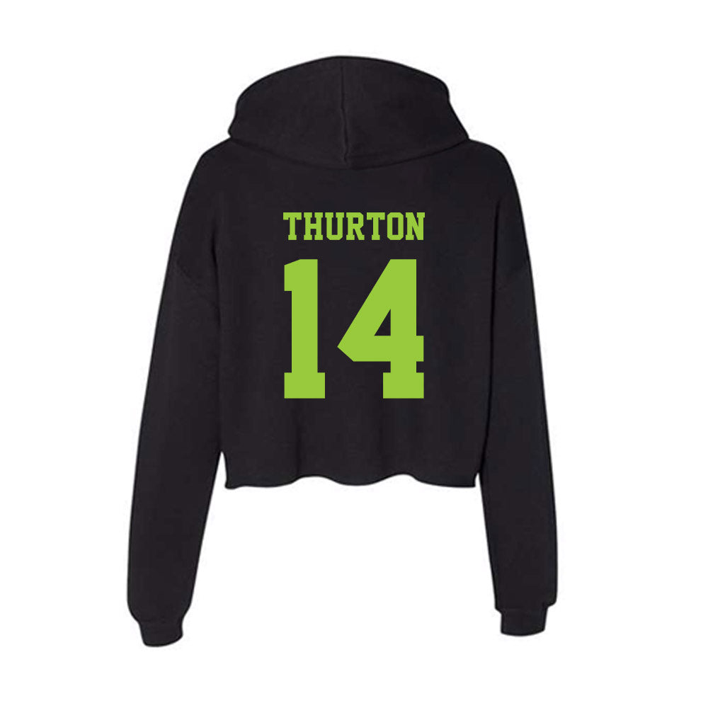 USF - NCAA Women's Soccer : Serita Thurton - Women's Crop Fleece Hoodie-1