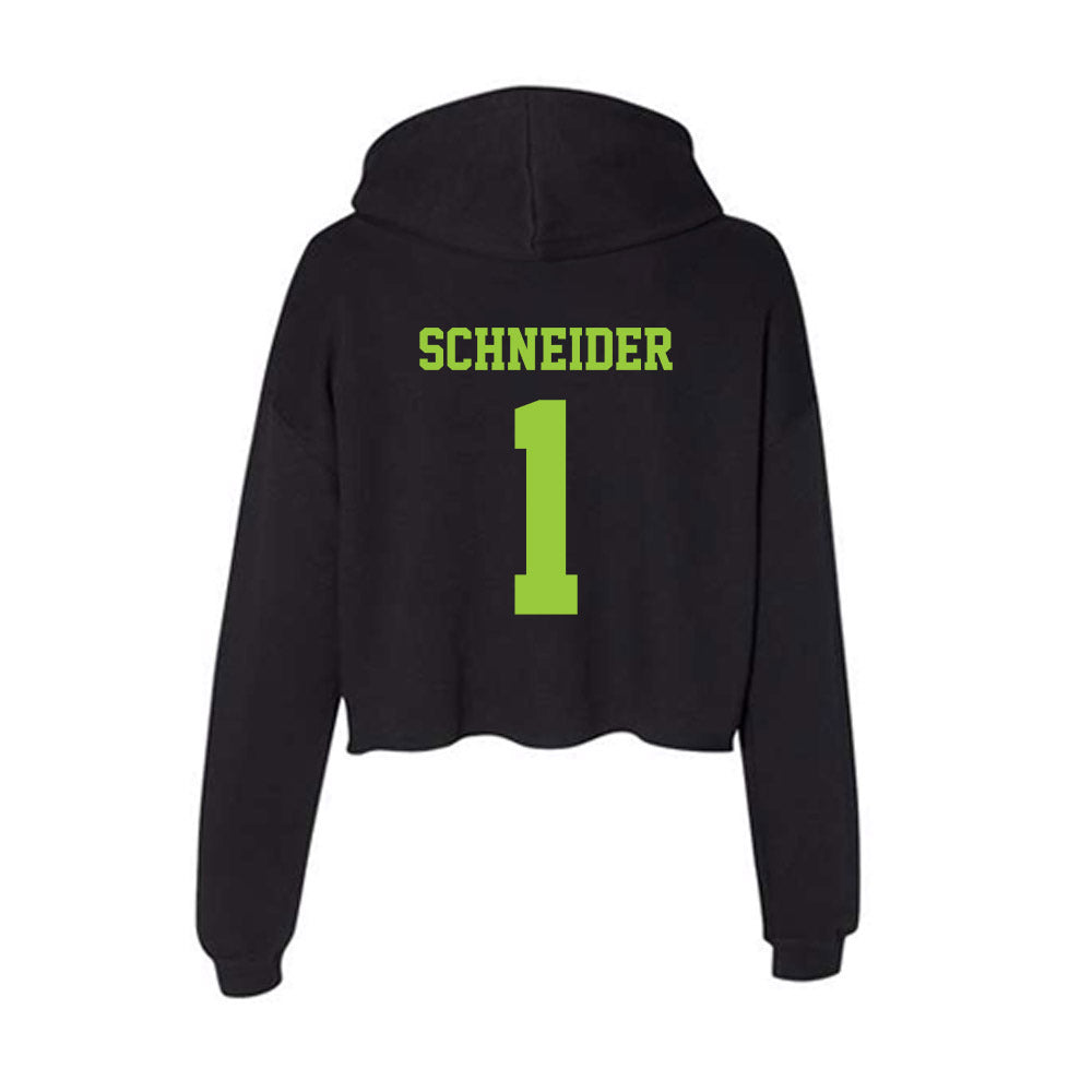 USF - NCAA Women's Volleyball : Lia Schneider - Women's Crop Fleece Hoodie-1