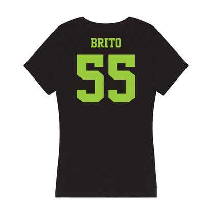 USF - NCAA Women's Basketball : Carla Brito - Women's V-Neck T-Shirt-1