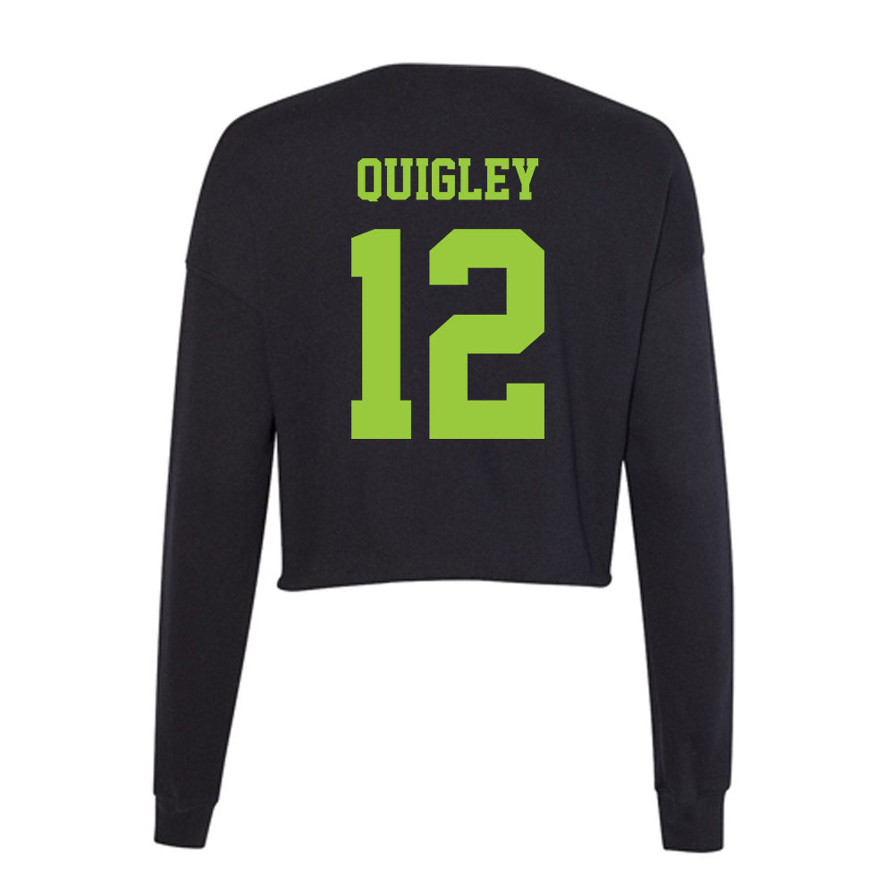 USF - NCAA Baseball : Anthony Quigley - Women's Cropped Crew Fleece-1