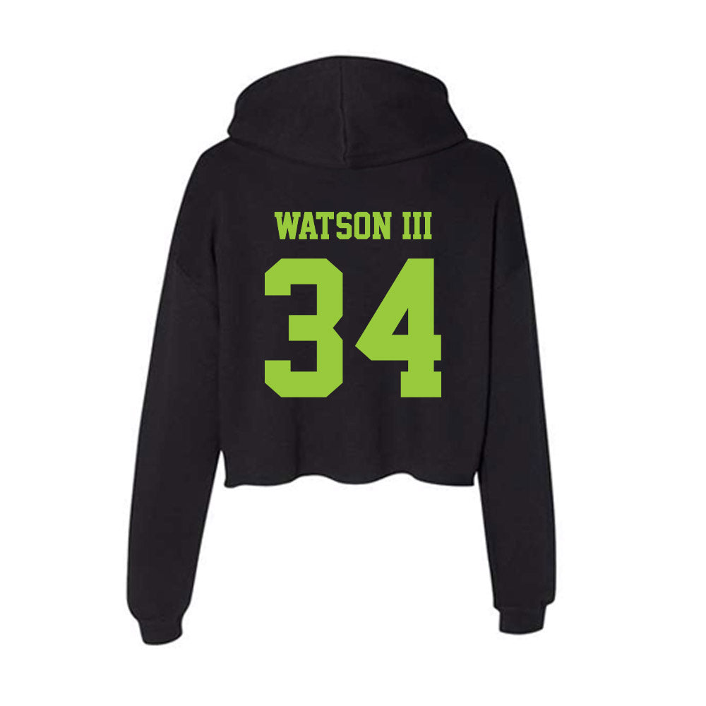 USF - NCAA Football : Ricardo Watson III - Women's Crop Fleece Hoodie-1