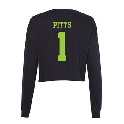 USF - NCAA Baseball : Eli Pitts - Women's Cropped Crew Fleece-1