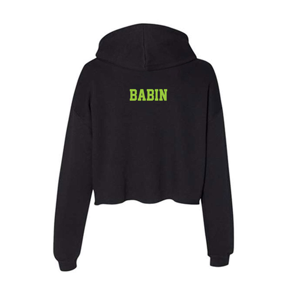  - NCAA Men's Track & Field : Kobe Babin - Women's Crop Fleece Hoodie-1