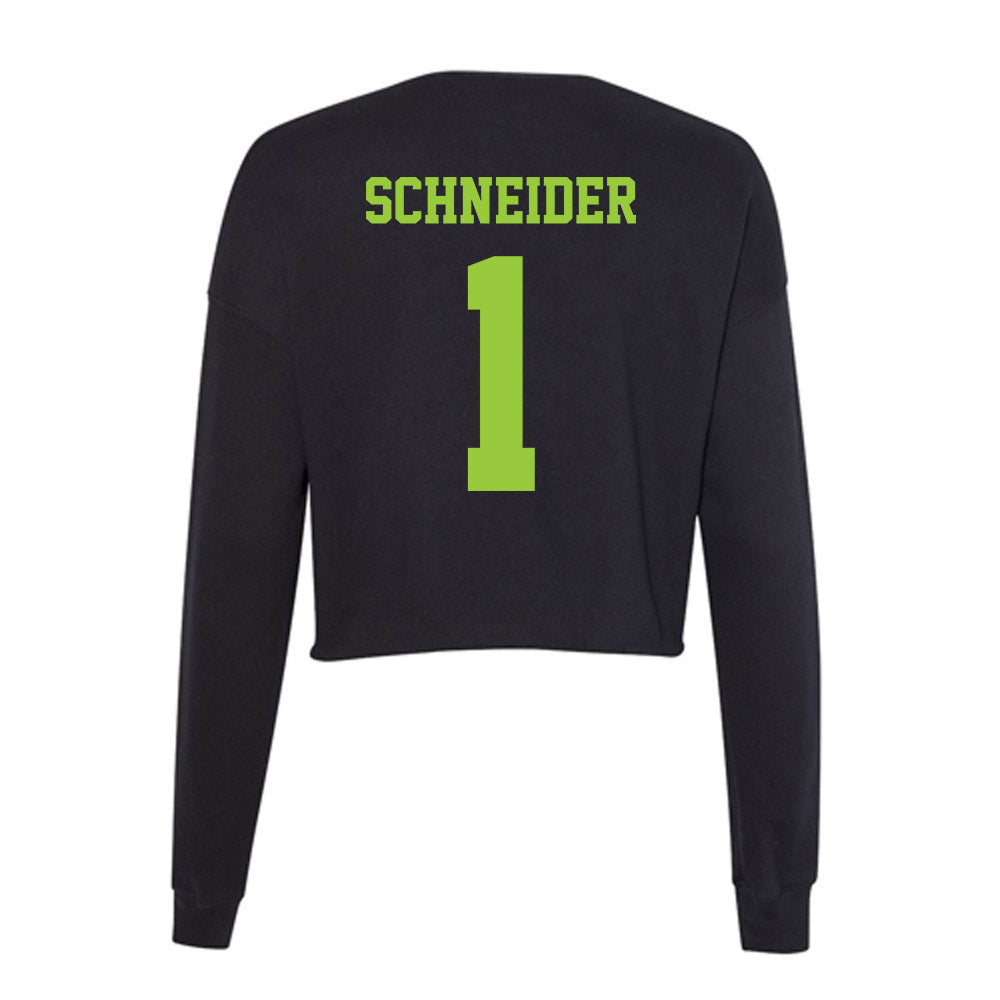 USF - NCAA Women's Volleyball : Lia Schneider - Women's Cropped Crew Fleece-1