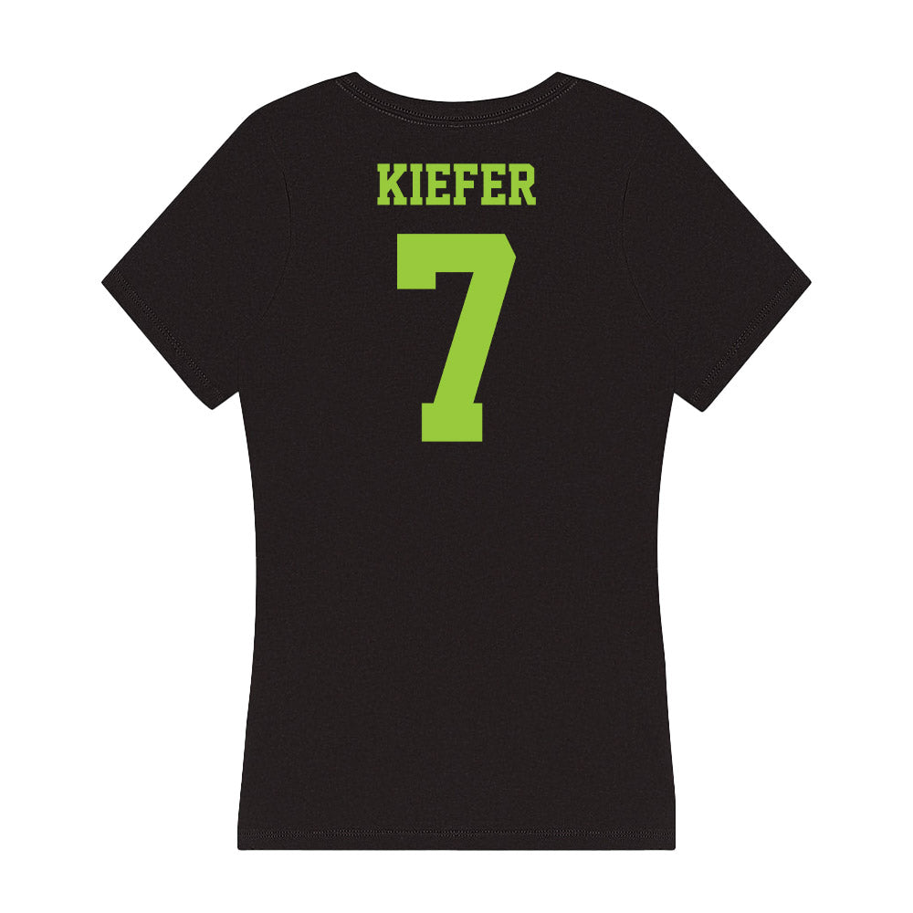  - NCAA Women's Soccer : Kendall Kiefer - Women's V-Neck T-Shirt-1