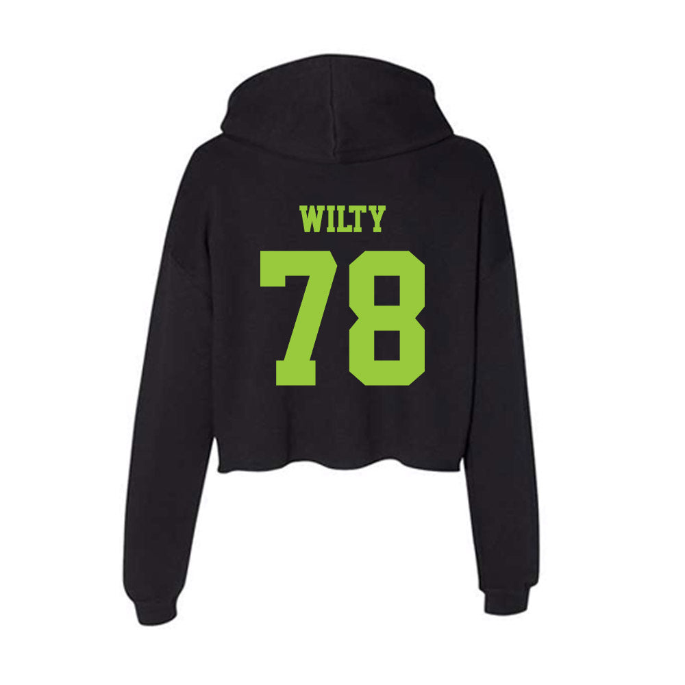 USF - NCAA Football : Jack Wilty - Women's Crop Fleece Hoodie-1