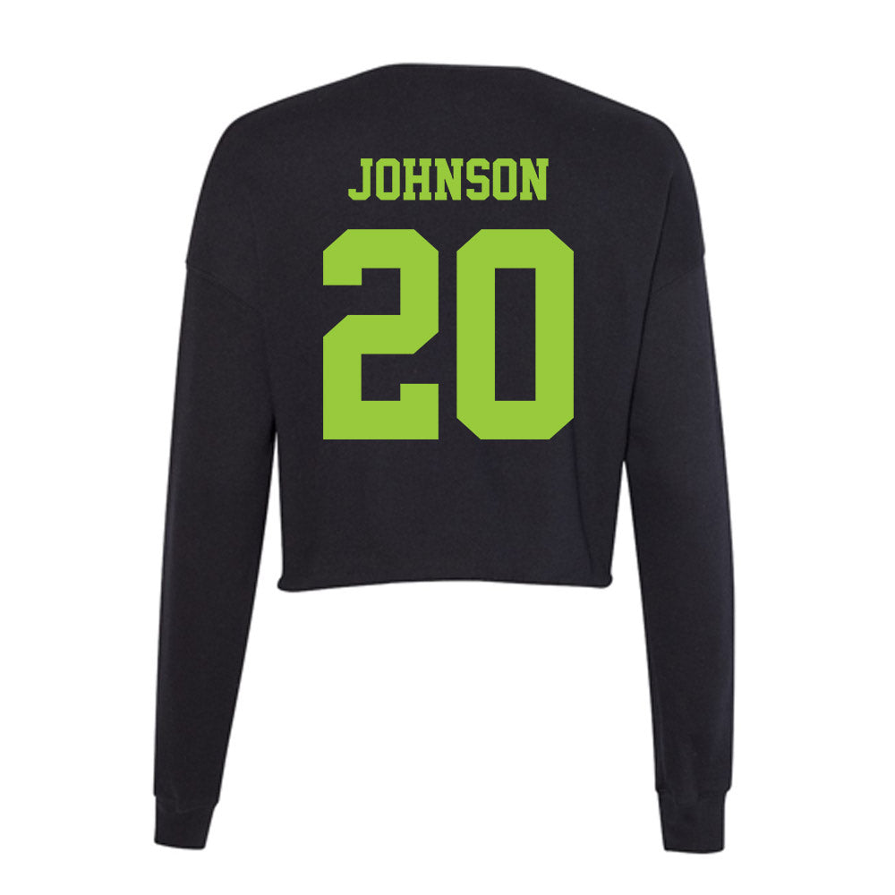 USF - NCAA Football : Jaylen Johnson - Women's Cropped Crew Fleece-1